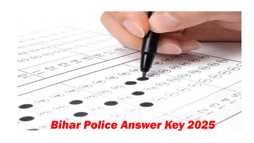 Bihar Police Constable Answer Key 2025