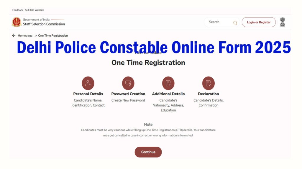 Delhi Police Constable Recruitment 2025